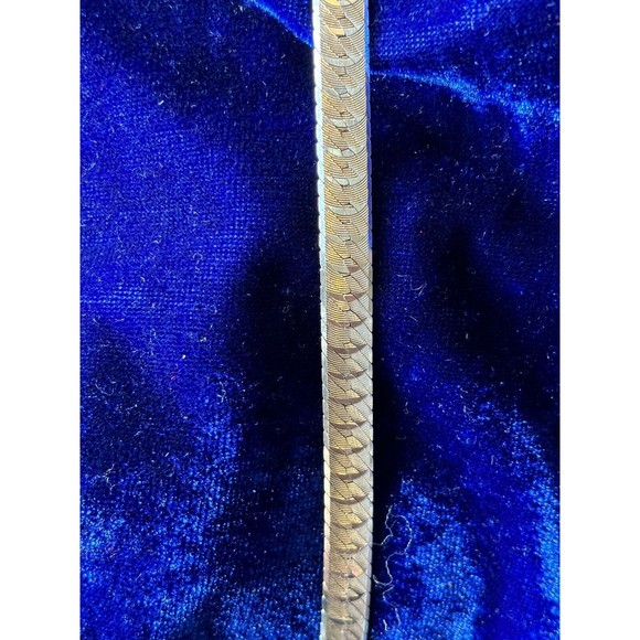 Vintage Italian Made Reversible 18”  925 Sterling Silver Wide Herringbone Chain - Picture 16 of 16